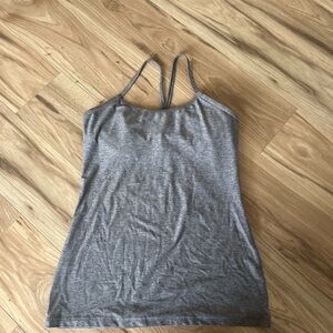 lululemon athletica Gray Double-Strap Heather Camisole
